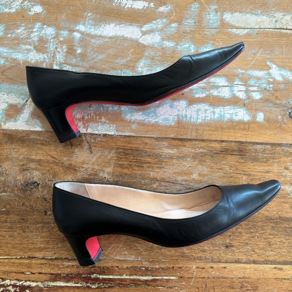 Vintage Christian Louboutin Block Heel Pumps - Picture 4 of 16
